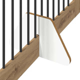 Dog Gate with Stands 4 pcs Artisan Oak 100 x 80 cm 892066
