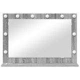 Vanity Mirror Rectangular Grey Sonoma 80 x 55 x 18 cm 868298
