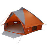 Teepee Tent 10-Person Grey and Orange 567 x 470 x 242 cm 42004067