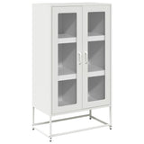 ZNTS Highboard White 68x39x123 cm Steel 853361