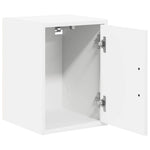 ZNTS Garage Wall Cabinets 2 pcs White Engineered Wood 860608