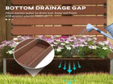 Raised Bed for Garden, Planter with Trellis for Climbing Plants, Vines, Planter Box with Drainage T3398P320104