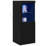 LED Sideboard Black 41 x 37 x 100 cm Engineered Wood 863026