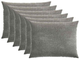 Cushion Cover 6 pcs HEERLEN Dark Grey 60 x 60 cm 912648