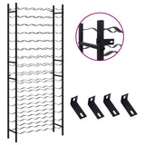 Wine Rack for 96 Bottles Black Iron 325923