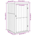 Garden Tool Shed Green 88x89x161 cm Galvanised Steel 316205