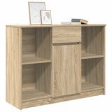 Sideboard with Drawer Sonoma Oak 101x35x76 cm Engineered Wood 861564