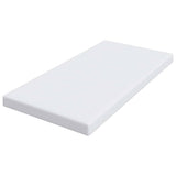Mattress Topper White 90 x 200 x 10 cm Jaquard Fabric 4106245