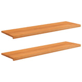 Window Sills 2 pcs Light Brown 140 x 40 x 2 cm Solid Beech Wood 42048205
