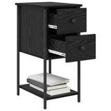 Bedside Cabinet 2 pcs Black oak 32 x 42 x 70 cm Engineered wood 871290
