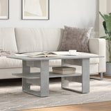 ZNTS Coffee Table Concrete Grey 102x55x42 cm Engineered Wood 823265