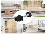 Furniture Levelers Adjustable 1895 pcs Black PP 864855