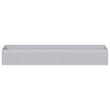 Planter 280x80x40 cm Galvanised Steel 860764