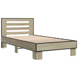 Bed Frame with Headboard Sonoma Oak 80 x 200 cm Engineered Wood 8009101