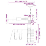 Outdoor Playset Impregnated Wood Pine 3279009