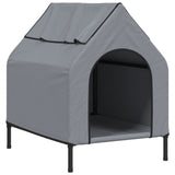 Dog House Light Grey Oxford Fabric and Steel 172590