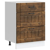 Kitchen Base Cabinet Lucca Smoked Oak Engineered Wood 854274
