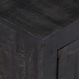 TV Cabinet Black 118x30x40 cm Solid Mango Wood 247985