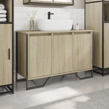 Bathroom Sink Cabinet Sonoma Oak 91x35x60 cm Engineered Wood 848660