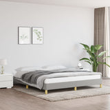 Bed Frame without Mattress Light Grey 180x200cm Super King Fabric 349836