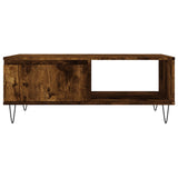 Coffee Table Smoked Oak 90x60x35 cm Engineered Wood 827065