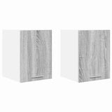 Hanging Cabinet 2 pcs Grey Sonoma and White 30 x 31 x 40 cm 884125