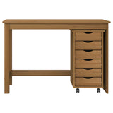Desk and Rolling Cabinet Set MOSS 2 pcs Honey Brown 3438785