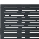 Garden Gate Anthracite 100x150 cm Steel Square Design 153193
