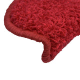 Stair Mats 30 pcs 65x21x4 cm Red Half Round Large 3365819