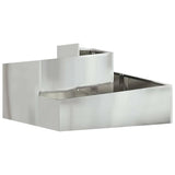 Garden Planter Silver 80 x 80 x 50 cm Galvanised Steel 873583