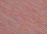 Outdoor Flatweave Rug 120x170 cm Red 340823