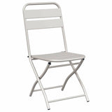 Bistro Set 3 pcs Beige Steel 42002953