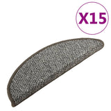 Carpet Stair Treads 15 pcs Anthracite 65x21x4 cm 149911