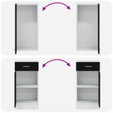 Kitchen Unit Lyon 8 pcs Black Oak Engineered Wood 3445860