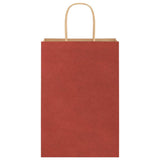 Paper Bags 250 pcs with Handles Red 21x11x31 cm 4101756