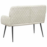 2 Seater Sofa with Metal Legs 2-Seater Cream Velvet 42051059