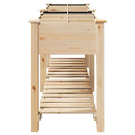 Garden Planter Beige 115 x 59 x 76.5 cm Solid fir wood 42006580