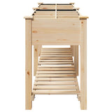 Garden Planter Beige 115 x 59 x 76.5 cm Solid fir wood 42006580