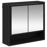 Bathroom Furniture Set with Door 3 pcs Old Wood Engineered Wood 3402539