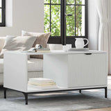 Coffee Table with Drawer White 90 x 49 x 46 cm Engineered Wood 883444