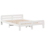 Bed frame without Mattress White 160x200 cm Solid Wood Pine 3309033