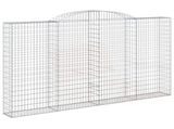 Arched Gabion Basket 300x30x180/200 cm Galvanised Iron 153509