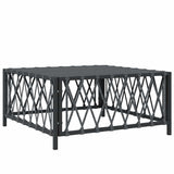 Garden Table Anthracite 70x70x34 cm Woven Fabric 364145