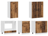 Kitchen Unit LUCCA 5 pcs Old Wood Engineered Wood 3438273