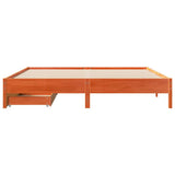Bed Frame without Mattress Wax Brown 180x200 cm Super King Solid Wood Pine 3301703