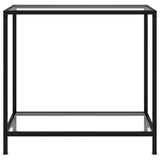 Console Table Transparent 80x35x75 cm Tempered Glass 322831
