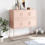 Sideboard Pink 100,5x39x107 cm Steel 846597