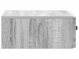 Wall-Mounted Bedside Cabinet 2 pcs Grey Sonoma Engineered Wood 899138