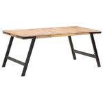 ZNTS Dining Table 180x90x76 cm Solid Mango Wood 288119