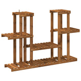 Plant Stand Natural 123 x 25 x 78.5 cm Solid Acacia Wood 903100